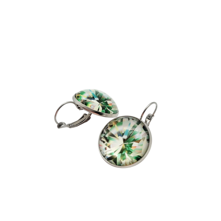 EARRINGS STEEL SILVER LIKE A DIAMOND